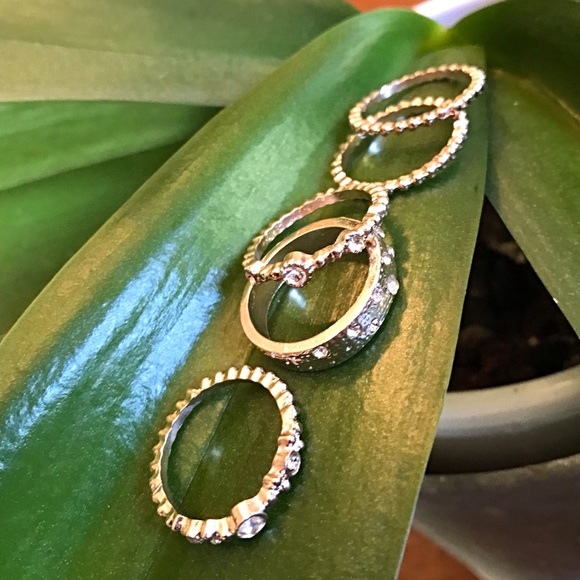 Rose Gold Stackable Rings - Picture 4 of 4